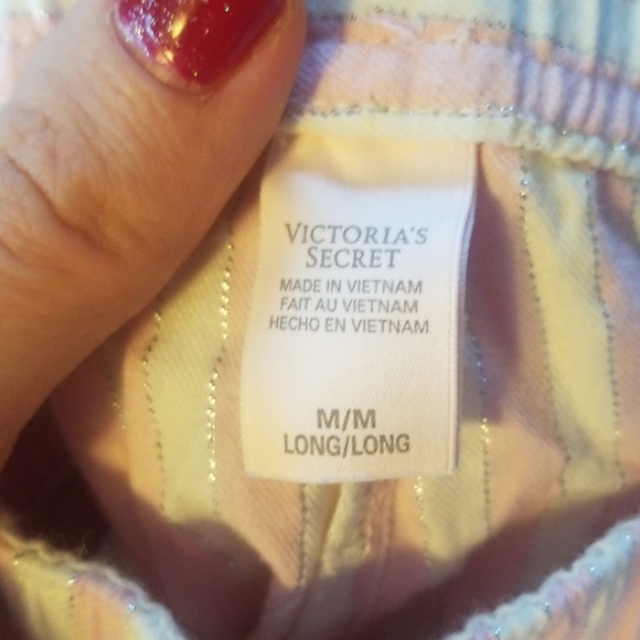 Cozy Pink Coquette Flannel Pajamas | Victoria's Secret - Picture 4 of 4